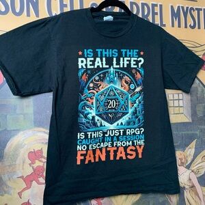 Dungeons & Dragons Fantasy RPG Design Graphic T-Shirt